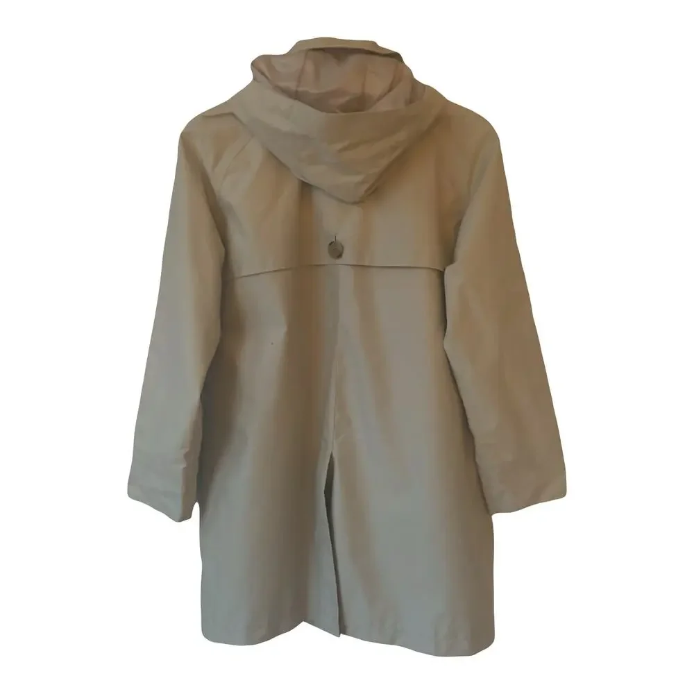 NWT Lands End Women’s Removable Hooded Trench Coat Sz M Petite  - Picture 2 of 7